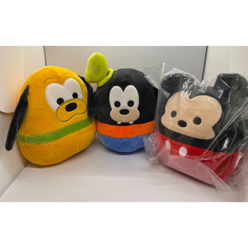 Squishmallows Disney Mickey Goofy & Pluto NEW WITH TAGS SET